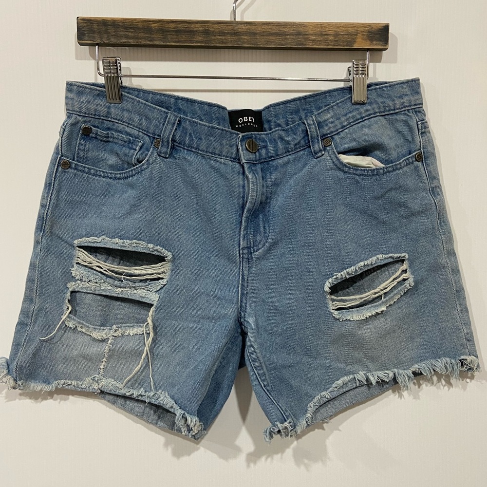 29 OBEY Denim Shorts